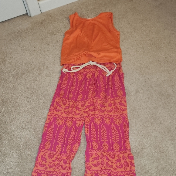 btween Orange and Pink Kids Jumpsuit - Picture 1 of 3